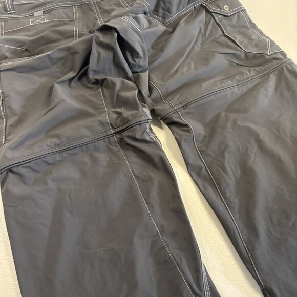 Kuhl Renegade Convertible Stealth Gray Hiking Outdoors Pants Mens 32x32 Zip Off - Picture 5 of 16